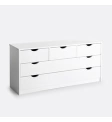 Commode 5 tiroirs, pin massif, Crawley So'Home