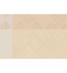 Set pur coton enduit motif jacquard beige Mille pistils naturel Garnier Thiebaut