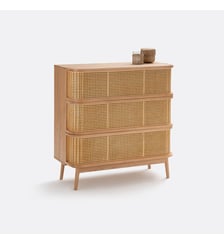 Commode 3 tiroirs en cannage Laora La Redoute Interieurs