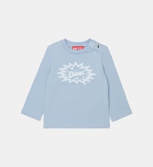 T-shirt à manches longues avec logo Diesel Kids