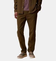 Pantalon élastique en tissu sergé Faguo