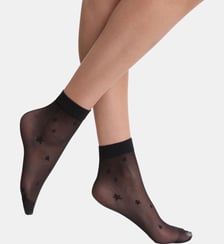Mi-bas à motifs fantaisie Style Dim