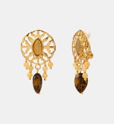 Boucles d'oreilles clips   doré à l'or fin - Arizona Dream Satellite