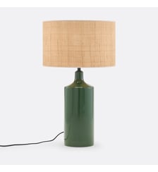 Lampe à poser céramique et raphia La Redoute Interieurs
