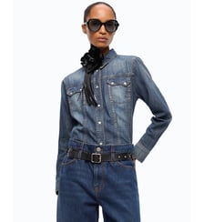Chemise en denim décoloré Pinko
