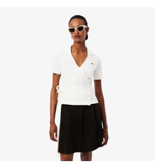 Polo cache-cœur mini Piqué stretch Lacoste