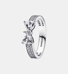 Bague Double Rang Nœud Scintillant Pandora