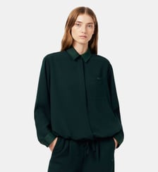 Chemise détails satinés oversize Lacoste