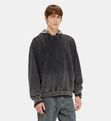 Sweat-shirt en coton effet délavé Diesel