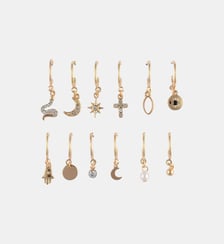 Set x12 petites créoles dépareillées Balaboosté