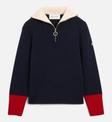 Pull col camionneur unisexe en laine AMI Paris