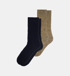 Lot de 2 chaussettes mi-hautes en mohair Le Slip Francais