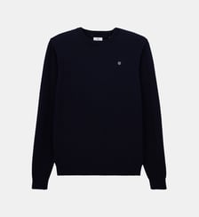Pull col rond en coton et laine Maximum Serge Blanco