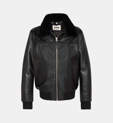 Blouson pilote avec col mouton amovible Schott