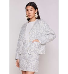 Veste droite Colette imprimé floral coton Maison 123