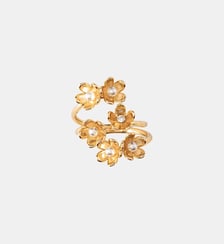 Bague asymétrique bouquet de fleurs Maje
