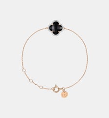 Bracelet, onyx, diamants, or rose Morganne Bello