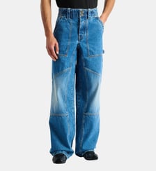 Jean carpenter en denim délavé Blue Balmain
