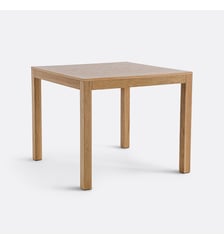 Table à manger, carrée, bords droits, en chêne et plaqué, 2 à 4 couverts La Redoute Interieurs