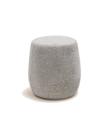 Pouf LEAH  Tissu en bouclette chinée et fils colorés Madura