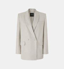 Blazer double boutonnage oversize avec strass Pinko