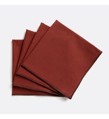 Lot de 4 serviettes de table, coton lavé La Redoute Interieurs