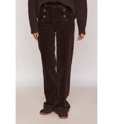 Pantalon Taille Haute Large Oxan En Velours Côtelé Maison 123