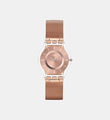 Montre Skin Doré rose SS08K104M Swatch