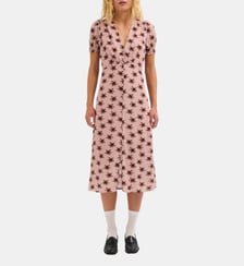 Robe longue fleurie cintrée - CESAR Pablo