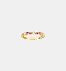 Bague ruban avec pierres rouges Thomas Sabo
