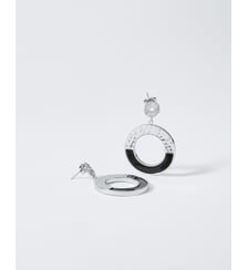 Boucles d'oreilles pendantes Amarita Vernis noir Flowers for Zoe