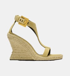 Espadrilles compensées Anthem en daim Balmain