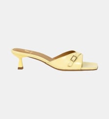 Sandales à Talon June Cuir Verni Froissé Bobbies