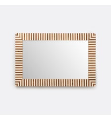 Miroir rectangulaire rayé, 60 x 90 cm La Redoute Interieurs