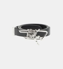 Ceinture 2 cm en cuir avec boucle contour chérubin D Diesel