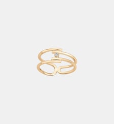 Bague Évidence en Plaqué Or avec diamant blanc La Garçonne Diamant