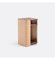Chevet cannage et double plateau laqué La Redoute Interieurs