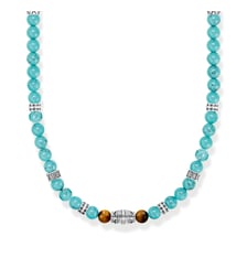 Chaîne Éléments turquoise et oeil-de-tigre Thomas Sabo