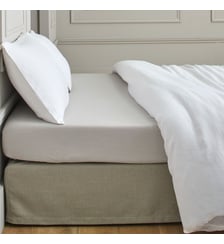 Drap Housse  100% coton uni à effet chiné Madura