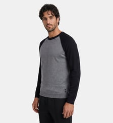 Pull de baseball en coton et laine Ron Dorff