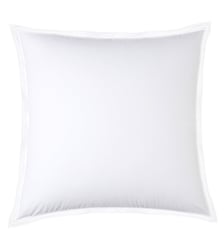Taie D'oreiller Pure White Percale Lavée Pink  Finition Black Drouault