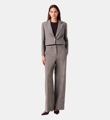 Pantalon de tailleur à carreaux Maje