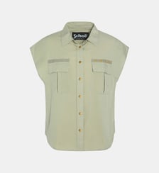 Sleeveless army shirt Schott