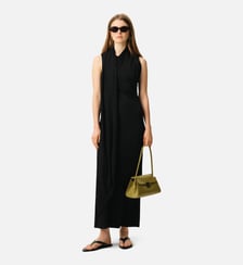 Robe Longue Lavallière en Jersey AMI Paris