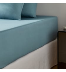 Drap-housse en satin de coton, 153 fils, bonnet 30 cm La Redoute Interieurs