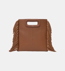 Sac M en cuir grainé Maje