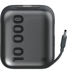 Batterie externe 10 000 mAh + cable USB-C intégré Essentiel B