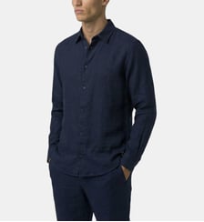 Chemise À Manches Longues En Coton Lin Ron Dorff