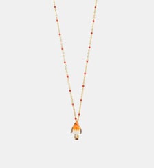Collier pendentif rouge-gorge Les Néréides