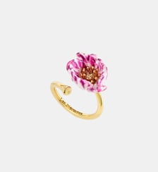 Bague ajustable tulipe violette Les Néréides